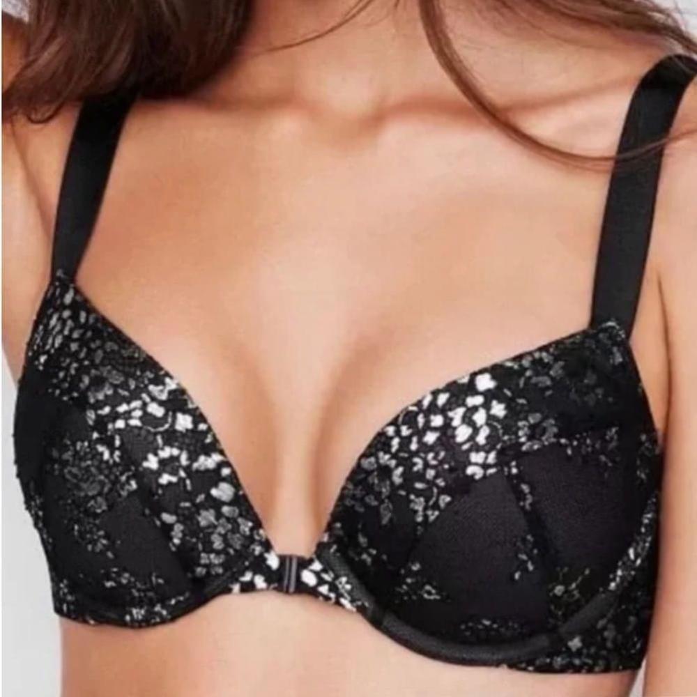 Victoria's Secret Black Lace Push-Up Bra